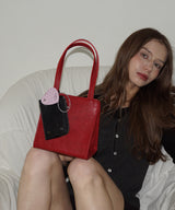 【MADE】Dotty leather mini bag [red]