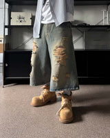 SL デストロイドバミューダデニムパンツ