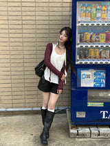 Ryoki Strap Button Knit Cardigan