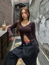 [U-BASIC] Etna slim button cardigan
