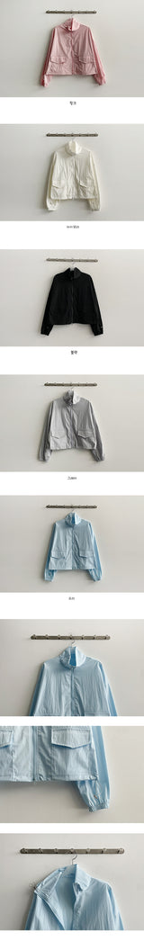 Rildi two-way string high-neck windbreaker