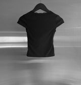 クリア レース Vネック Tシャツ
