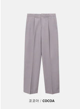 [4SEASON] Basic semi wide slacks(6color)