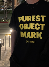 ルックナンバーピュレストレタリングプリントオーバーフィットショートスリーブ
