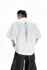 Metal Spine Padded T-Shirt