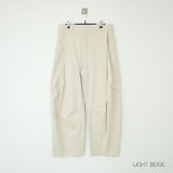 sculpted curved pants