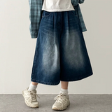 メリピンタックデニムバミューダショーツ [ショート & ロングセレクション*]
