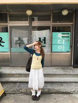 deer vintage layered skirt 