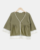 Motin Lace 7-Sleeve Cardigan
