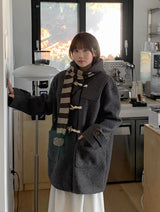 Molcon Pom Pom Dot Knit Muffler