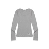 デルキ ミディ ロングスリーブ Tシャツ(4COLOR)