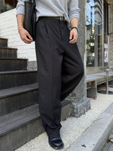 Dart pin stripe slacks