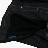 reverse terry pocket denim shortsleeve shirt_black