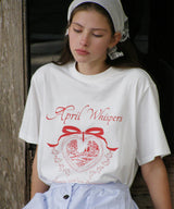 April Whisper Oversized Fit Short Sleeve T-shirt ( 2 colors )