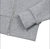 ZINEW SET UP SLIM FIT CROP HOOD ZIP-UP (3Color) 