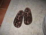 LEOPARD FUR SLIPPERS