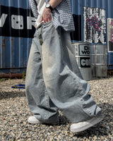Clear Balloon Denim Pants