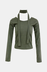 Ray Stripe Muffler T-shirt