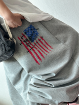 5000 ソルドアウト🤍🤎 (HIP PRINT AMERICAN FLAG VER) 🤍🤎 ツープレートバルーンパンツ🩶🖤🤍🤎 - 4 カラーズ