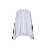 mesh track hooded jacket