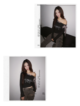 Leopard Scarf Unbalanced Off-Shoulder Long-Sleeved T-Shirt
