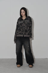 move hood zip up (dark grey)