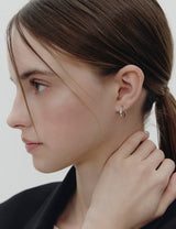 26SS★ Precise (W) Hoop Earrings S
