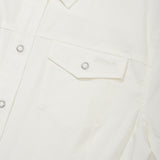 SEMI SLIM FIT SHORT SLEEVED SHIRT [WHITE]