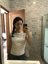  Soft Drape Sleeveless (Oatmeal)
