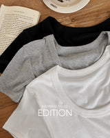 [MADE] Motsu U-neck Short-sleeved T-shirt