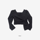 Lumos Twist Puff Blouse
