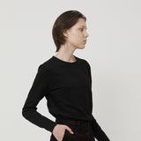 WOMAN エッセンシャルロゴT BLACK