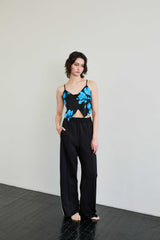 FLUTTER TOP / BLUE