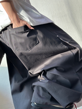 HIGH QUALITY 💛 KOREAN / STRING 🩶 FRONT CARGO PARACHUTE RIVET COTTON LONG PANTS 💛🩶🖤💚 - 4 COLORS
