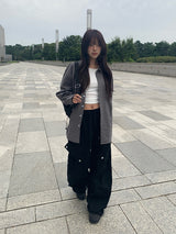 Latter Cargo String Wide Pants