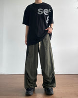 Ded Pintuck Nylon Pants