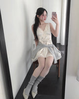 enthea satin v-lace bustier ops