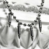 ss-renewal array バレットネックレス_silver