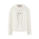 13DE MARZO Doozoo Ear Fuzzy Sweater