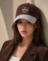 Avivere logo suede brown skyblue