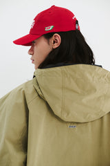 SOFT PEACH HOODED JACKET KHAKI