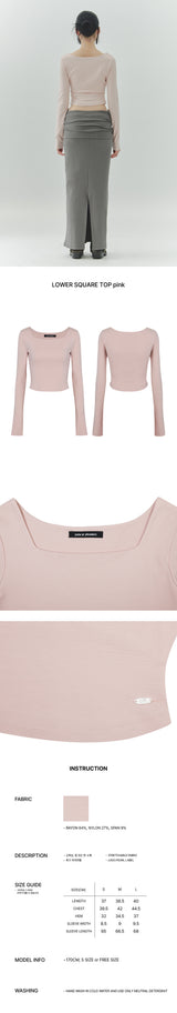 LOWER SQUARE TOP pink