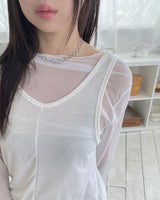 Flat Ring Motion Necklace