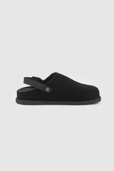Mellow suede clog mule