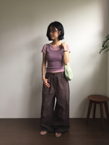 アルフ ピンタック ストリング パンツ (3color)