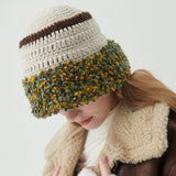 Fluffy Ring Crochet Hat (Ivory)