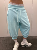 Teenager Capri Jogger Number Patch Jogger Pants 3color