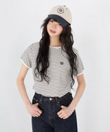 COMFORT STRIPE HALF T-SHIRT [3color]