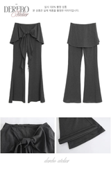Royal Charcoal Frill Training Three-Piece Setup (Cardigan+Sleeveless+Pants)