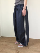 パラシュートトラックデニムパンツ(2color)